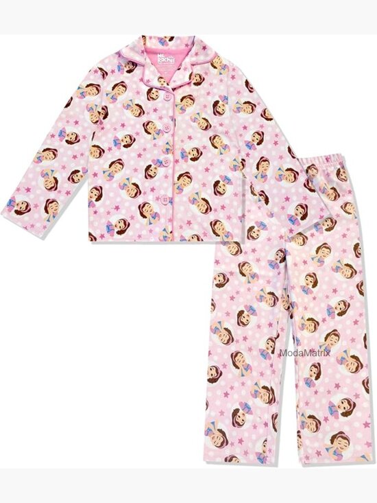 Other - 2pc Button Down Long Sleeve Pajama Set Toddler Pjs Sleepwear 12M-4T